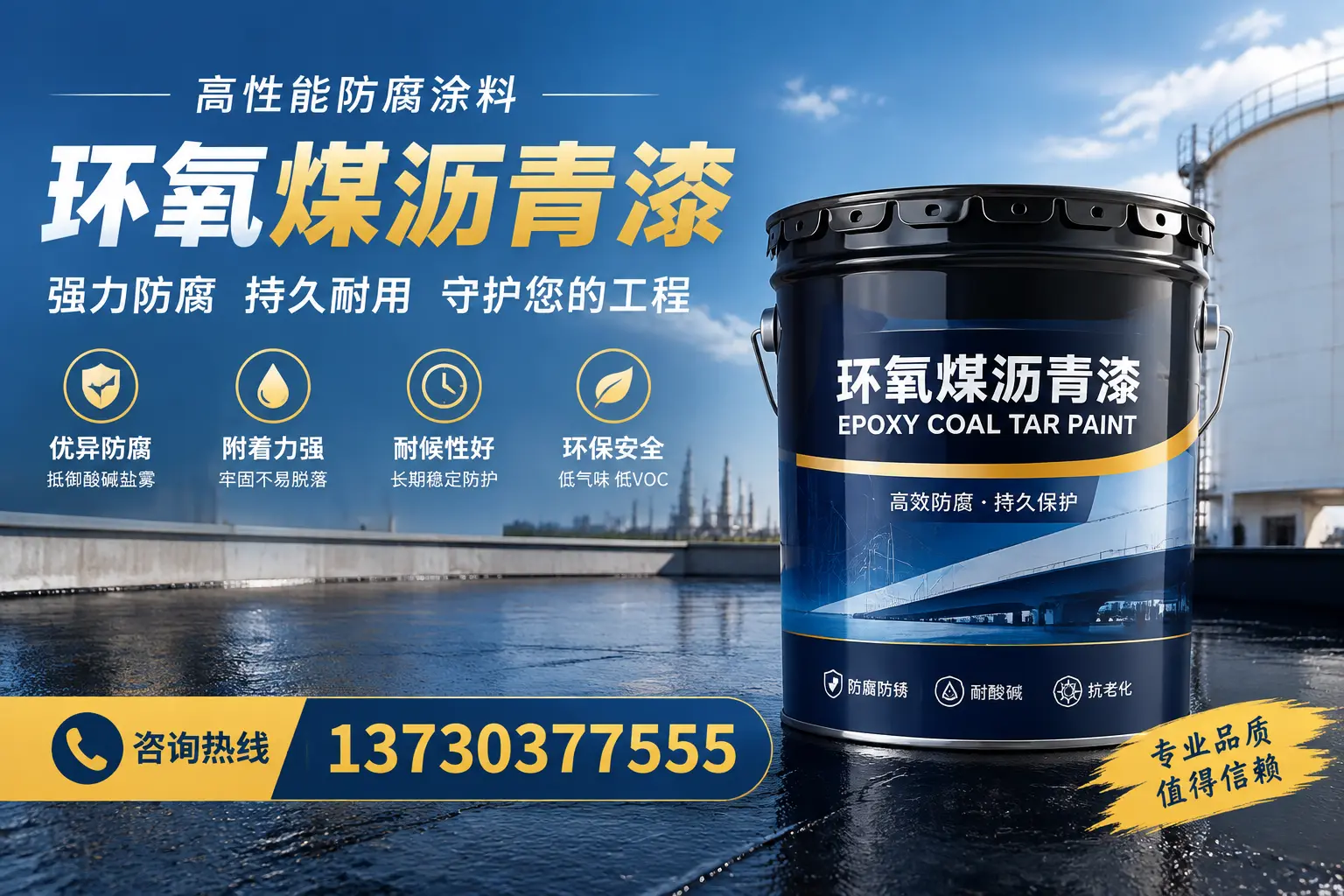 环氧煤沥青漆的耐久性分析，适合滨州的使用场景